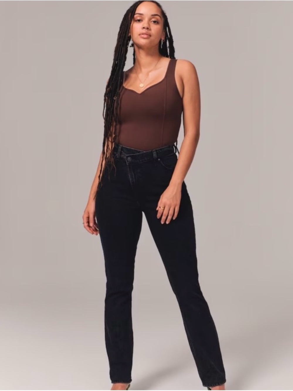 ✨Abercrombie & Fitch The ‘90s Straight Ultra High-Rise Black Wash Jeans Size 25